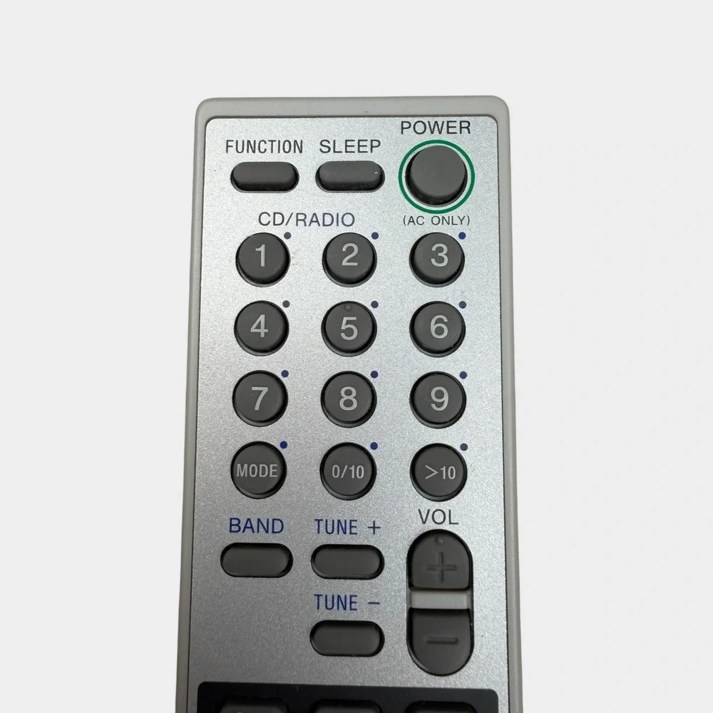 Sony RMT-CF10A Radio Cassette CD Player Remote Control Silver Mega Bass Xpand